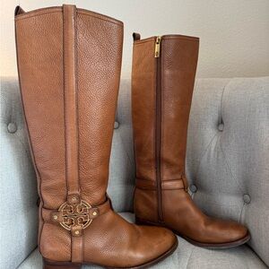 Tory Burch Tan Leather Tall Boots